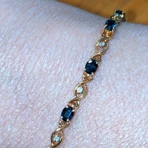 Diamond and Sapphire bracelet